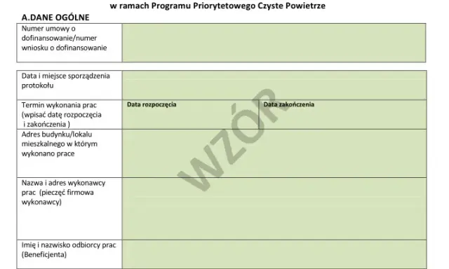 Protokół odbioru Czyste Powietrze: 5 błędów, które blokują dotacje