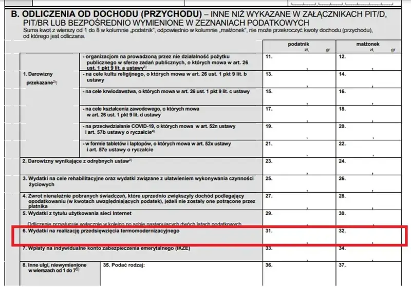 PIT-37 doliczenie dotacji do dochodu